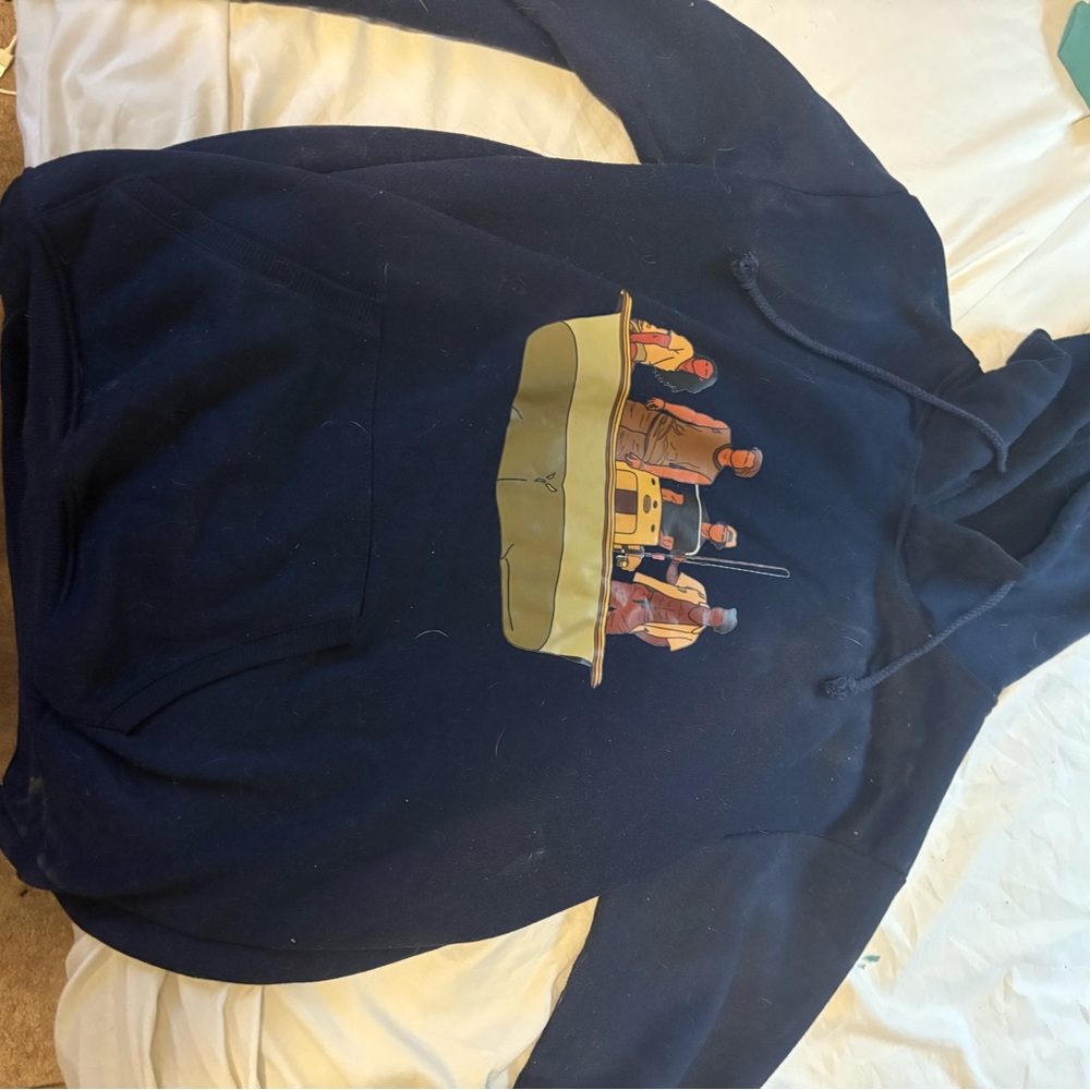 Navy Graphic Women's Hoodie
